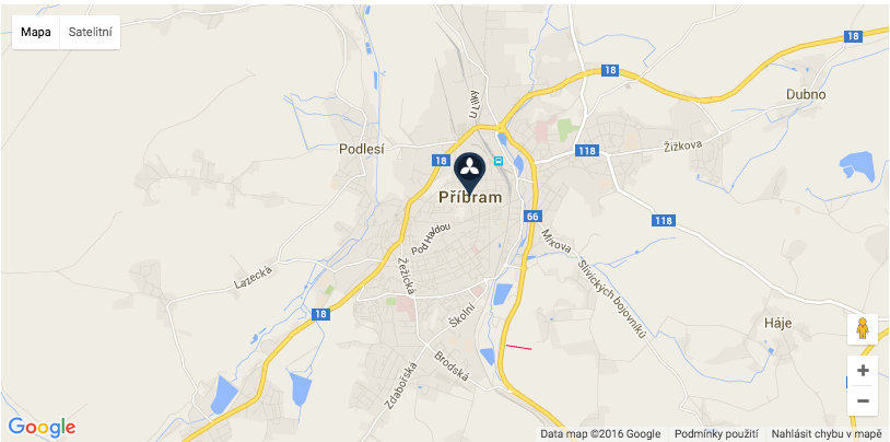 Mapa stěhování PROFIGROUP
